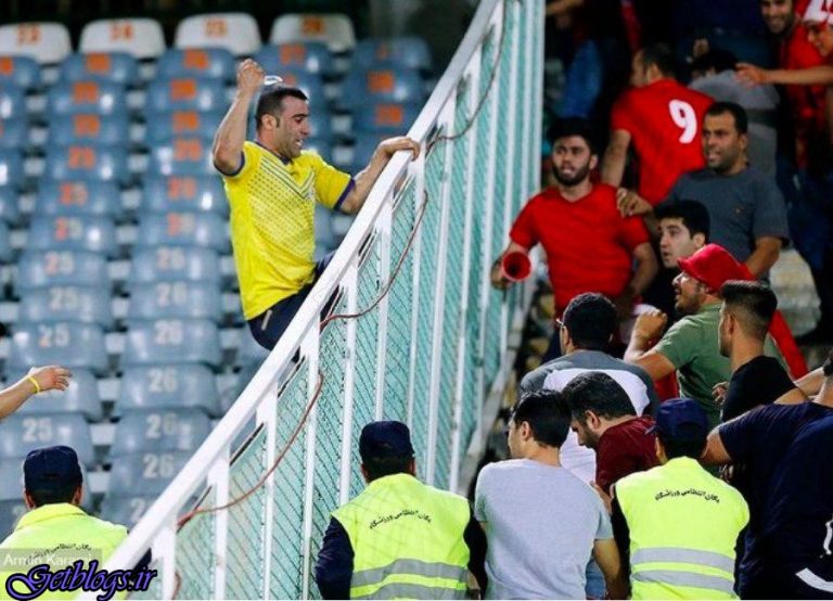 این مهاجم چاقو بدست تا ابد از حضور در ورزشگاه‌ها محروم می‌شود؟ ، زشت‌ترین تصویر ورزشگاه آزادی